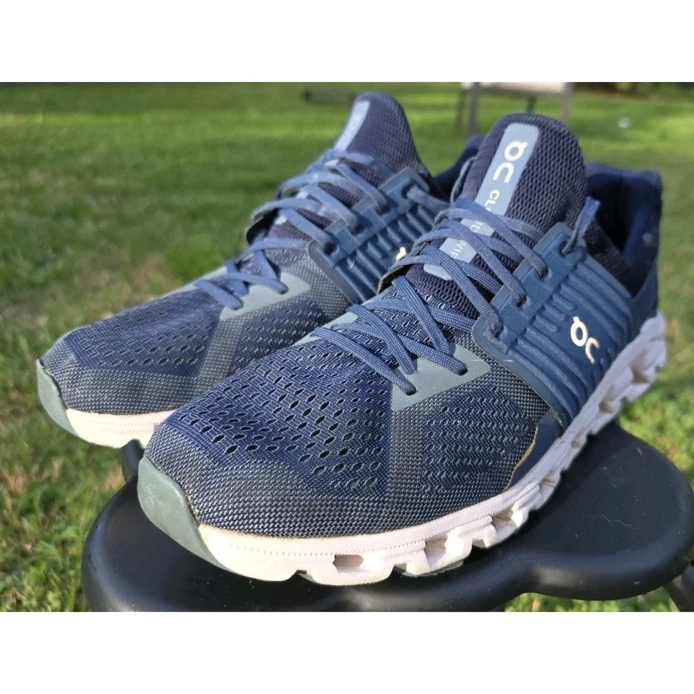 On Cloudswift Navy Blue Running Shoes Mens 11.5 Helion CloudTec 41.99584